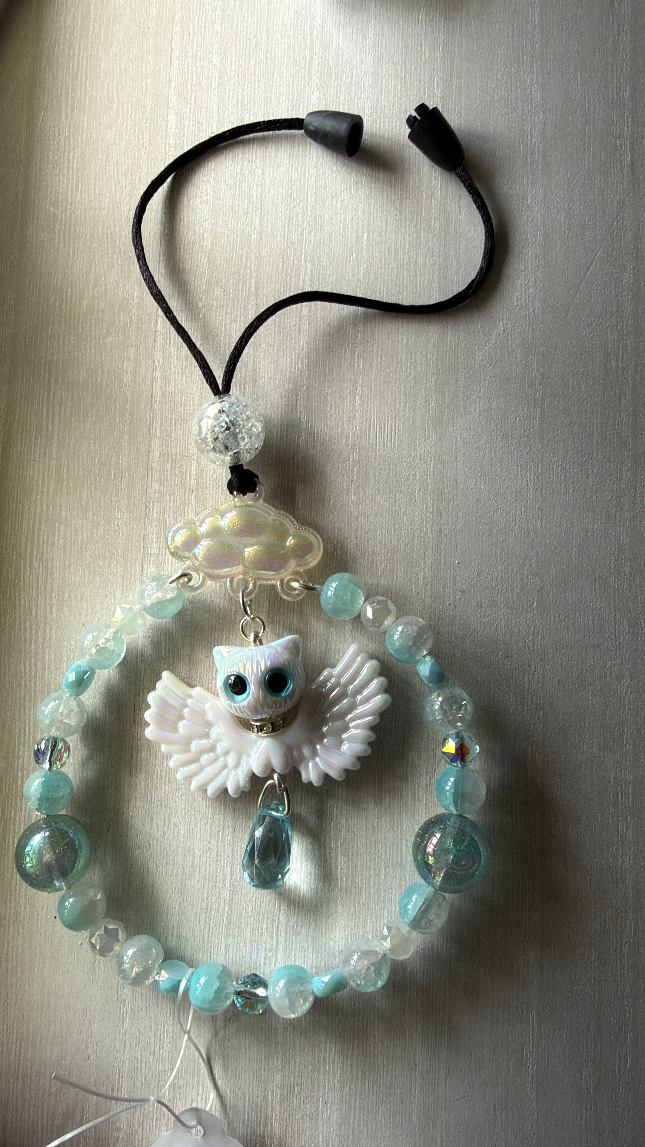 Angel Winged Cat Car Charm