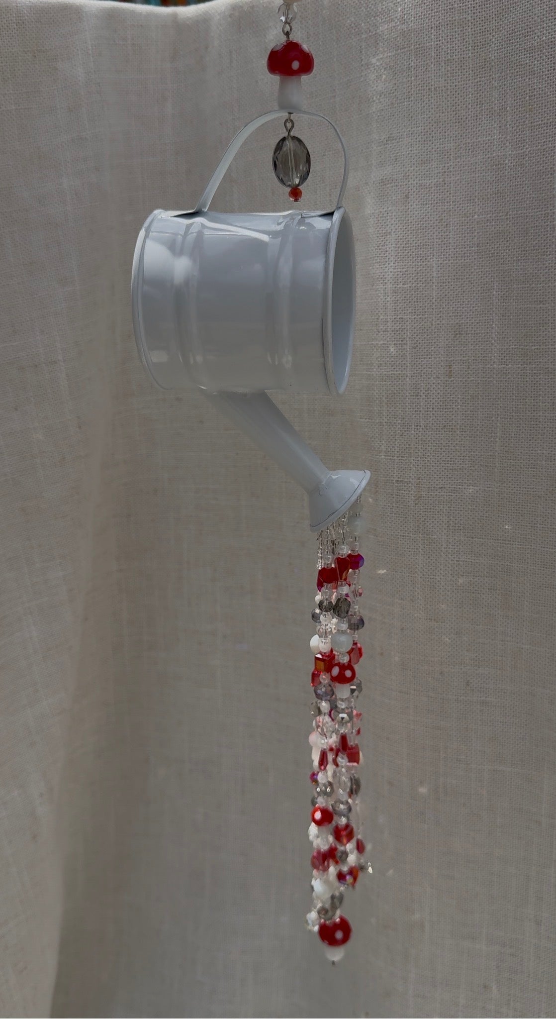 Mushroom Watering Can Suncatcher