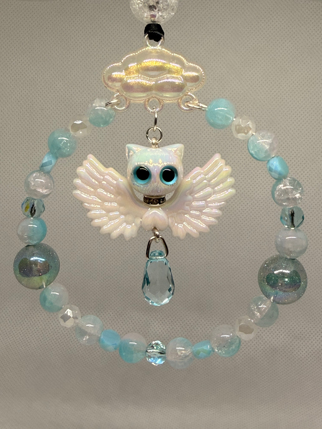 Angel Winged Cat Car Charm