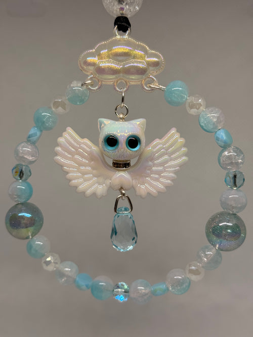 Angel Winged Cat Car Charm