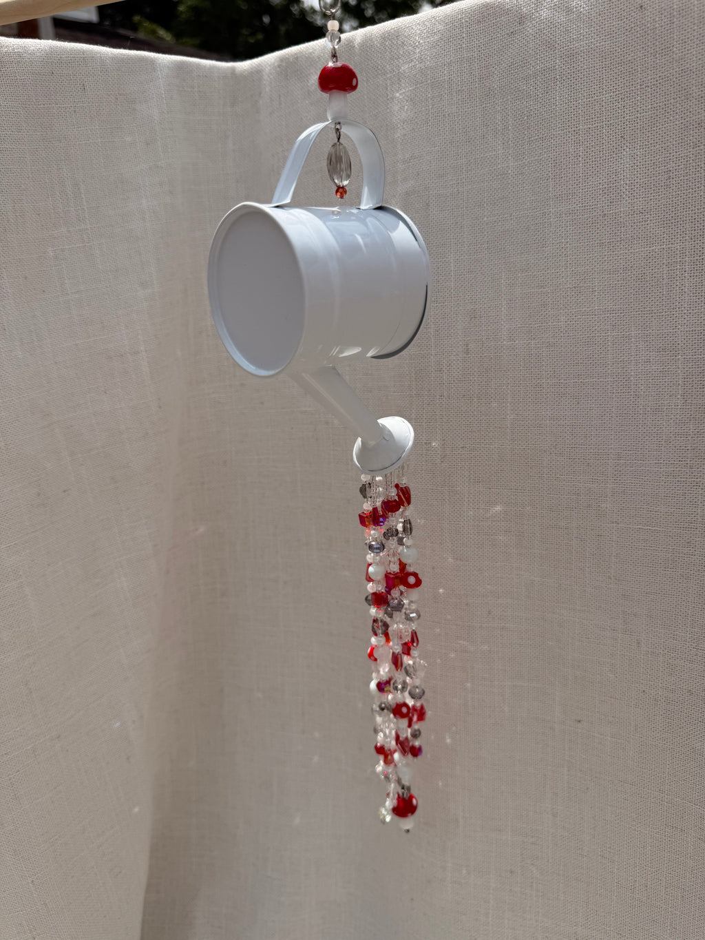 Mushroom Watering Can Suncatcher