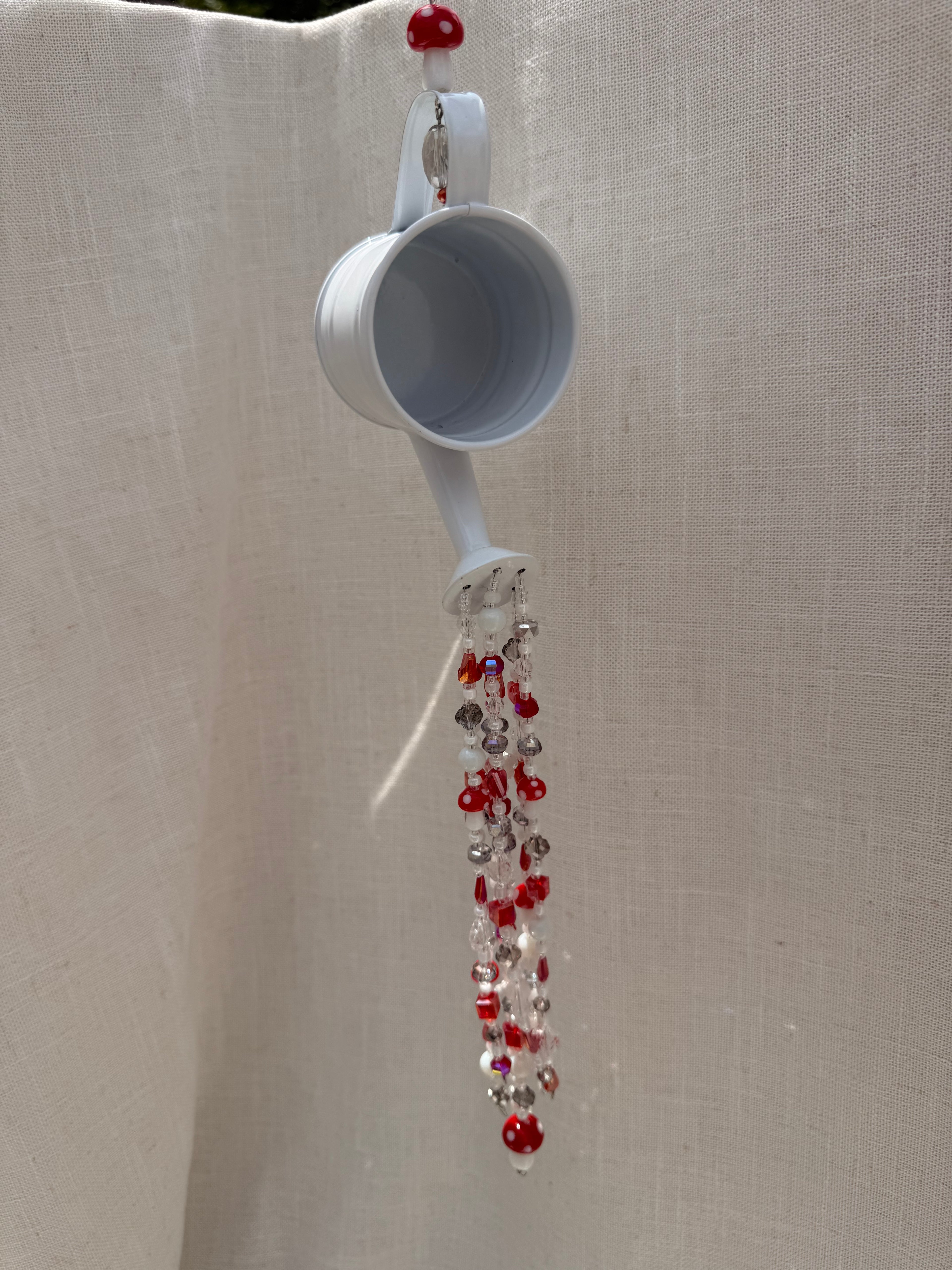 Mushroom Watering Can Suncatcher