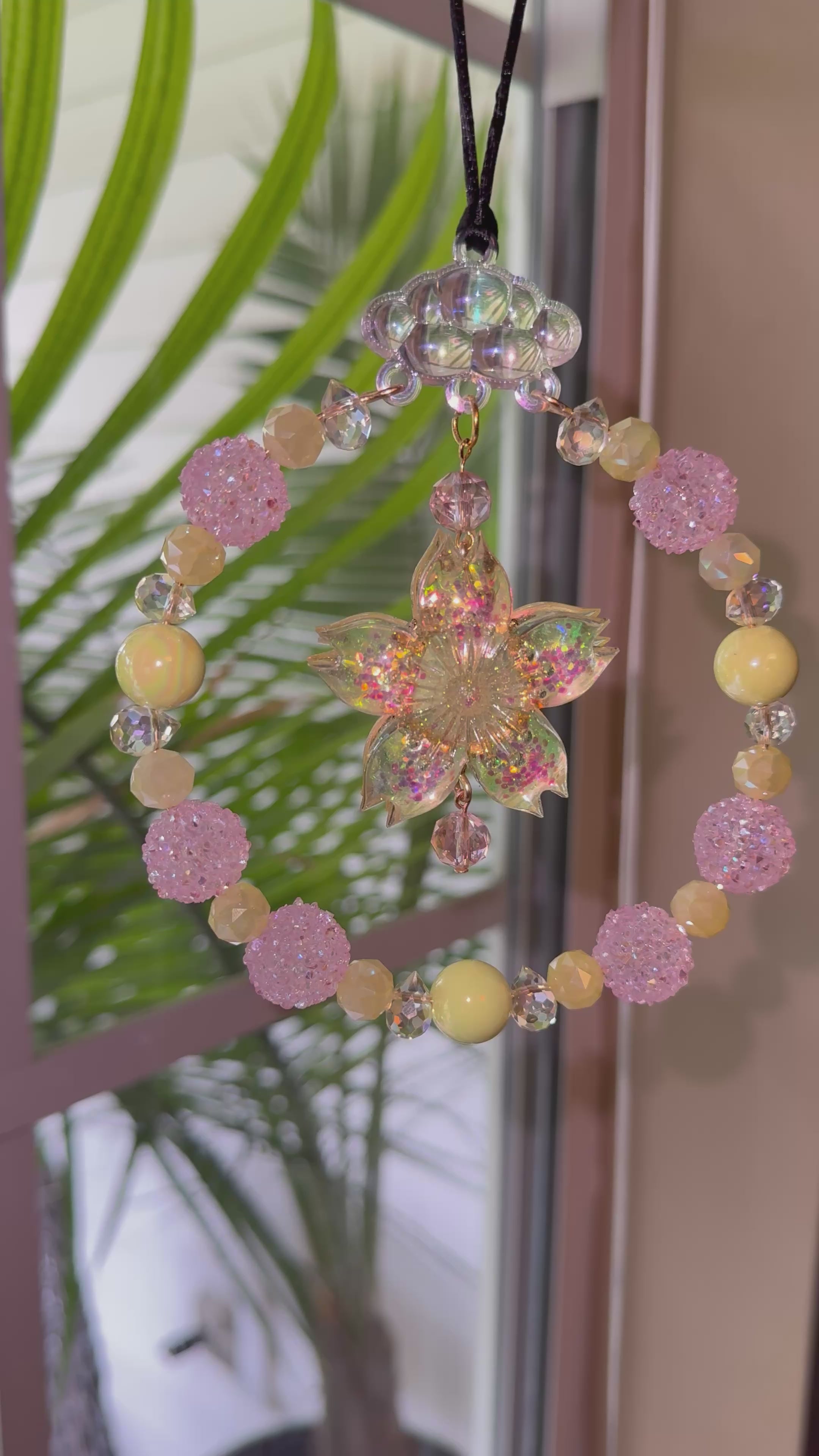 Pastel Cherry Blossom Car Charm