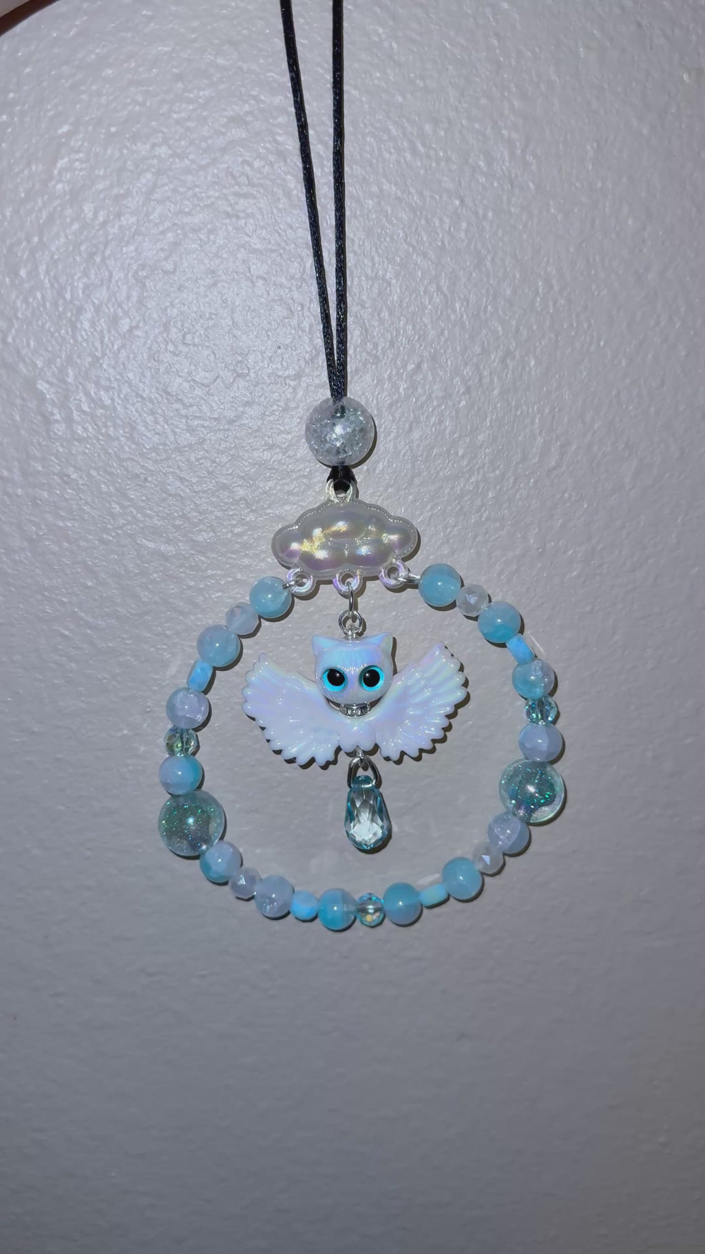 Angel Winged Cat Car Charm